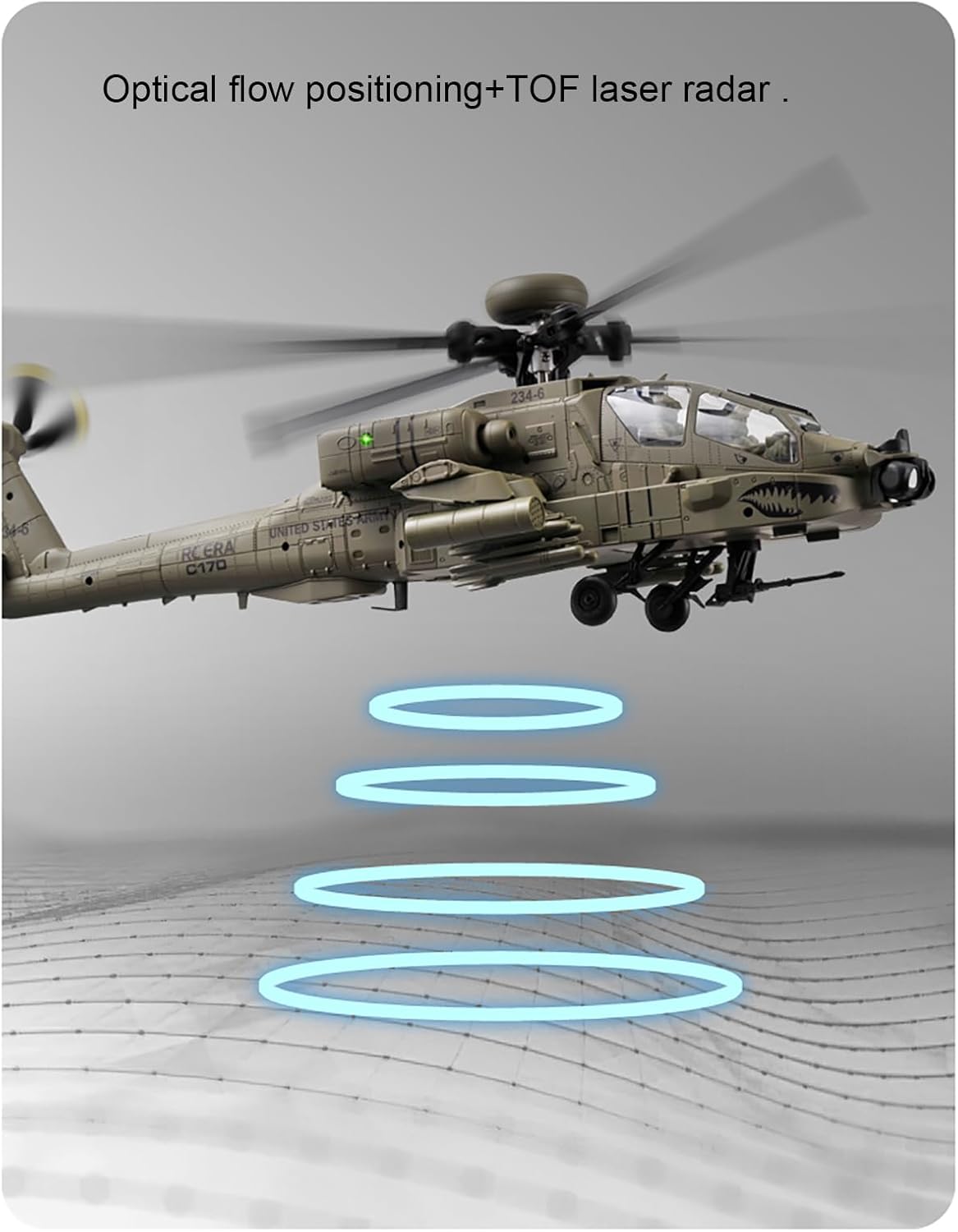 310MM 6CH C170 AH-64D Remote C - Rc Helicopter Case 评论和价格