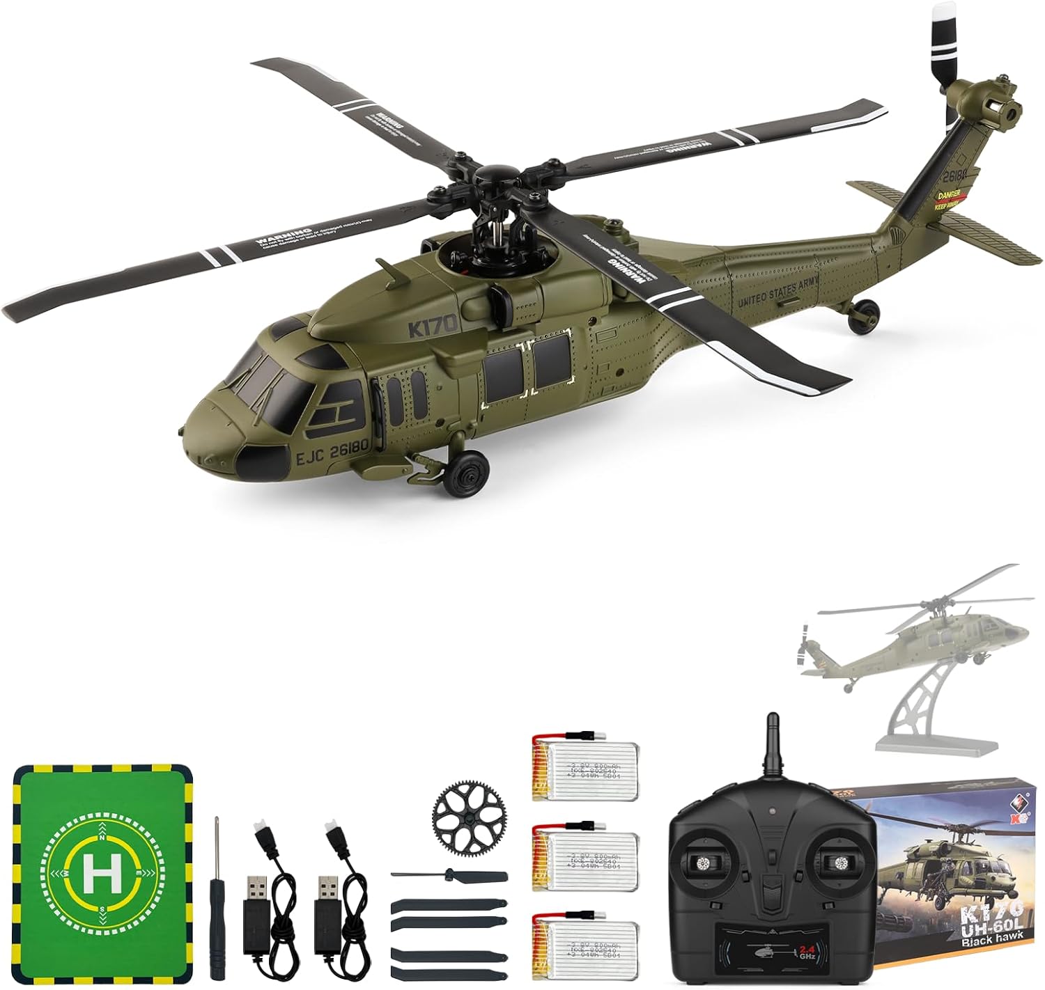 WLtoys K170 Brushless 4-CH RC  - Rc Helicopter Case 评论和价格